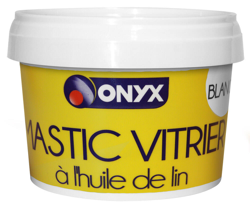 Mastic Vitrier à l'Huile de Lin Blanc 500gr - ONYX