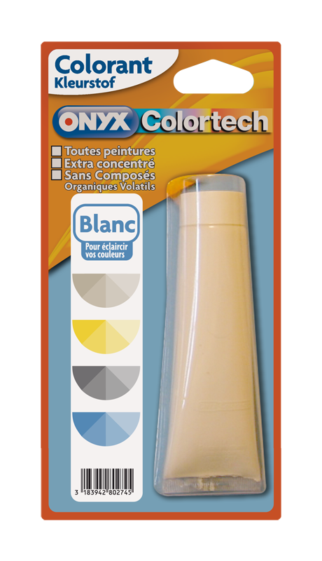 Colorant universel pour peinture Blanc 60ml - ONYX COLORTECH