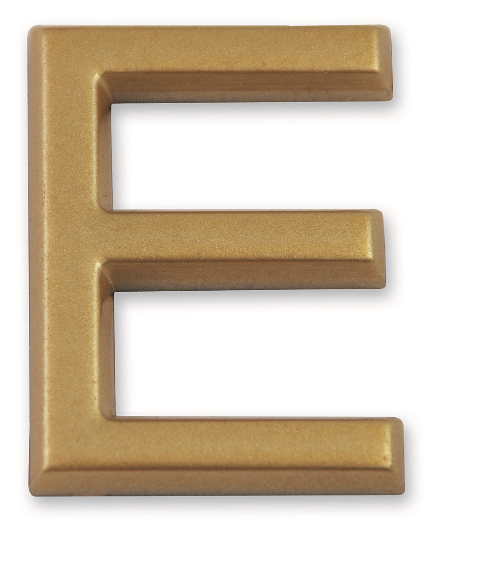 Lettre dorée adhésive 