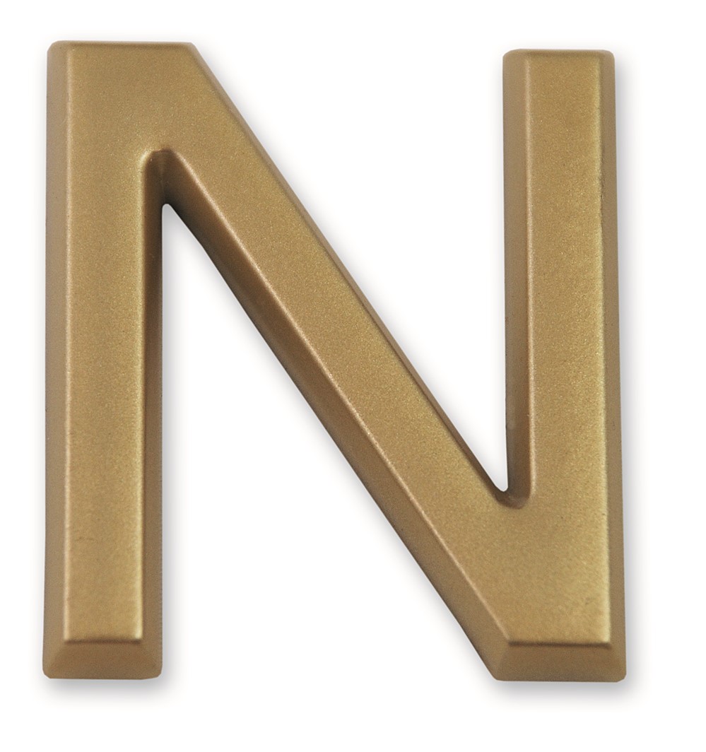 Lettre dorée adhésive 
