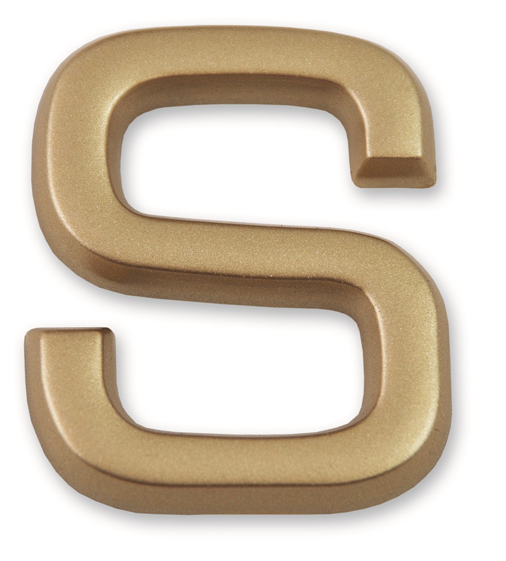 Lettre dorée adhésive 