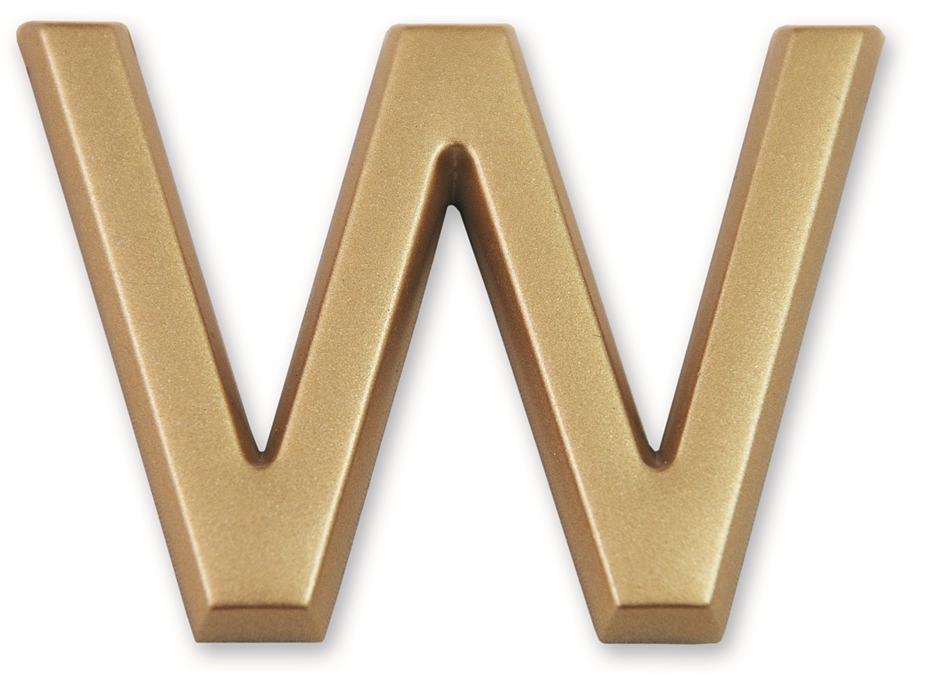 Lettre dorée adhésive 