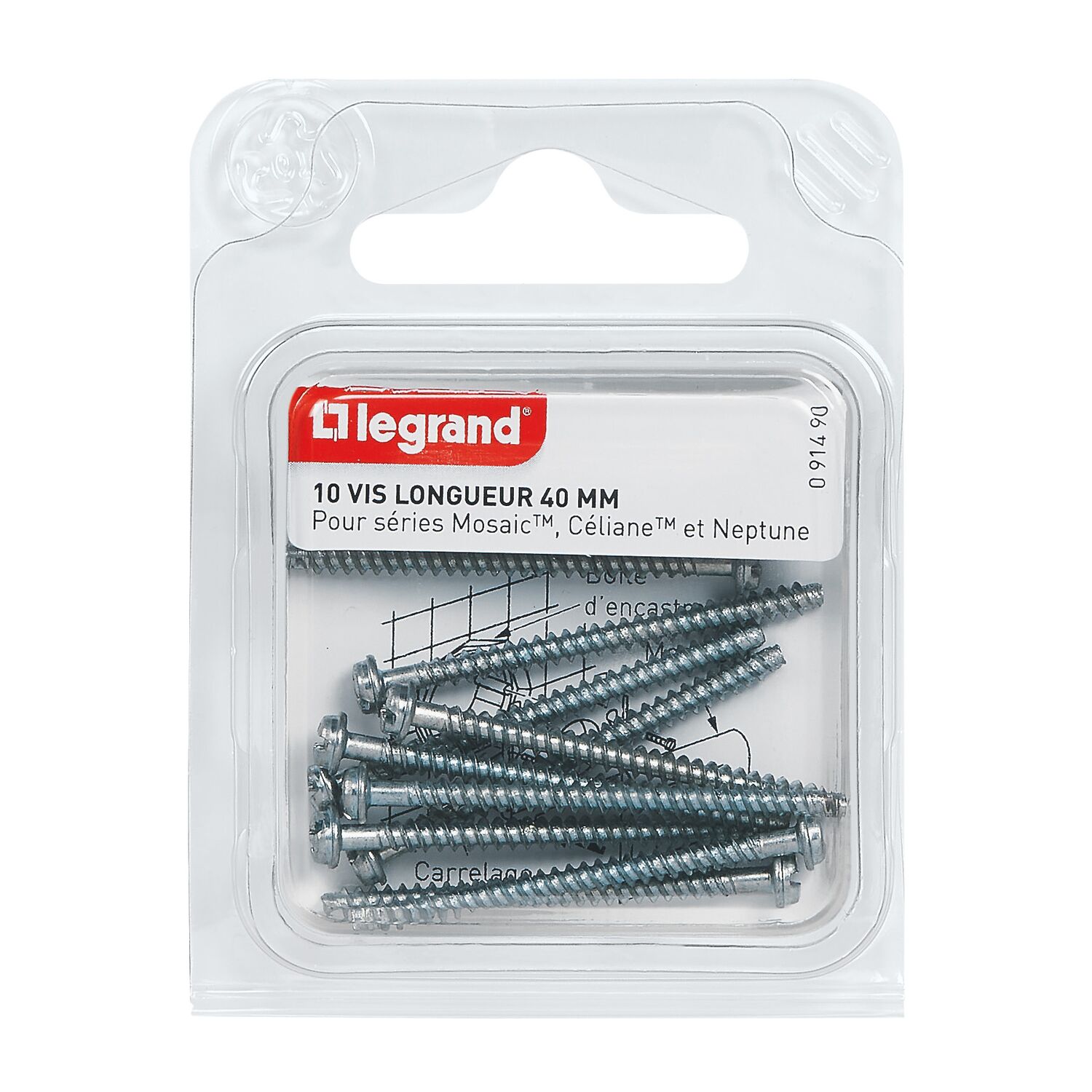 vis longue pour encastrement profond - LEGRAND