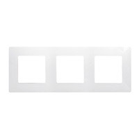 plaque laquée niloé 3 postes éclat - LEGRAND