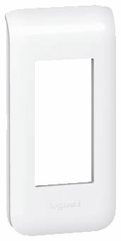 Plaque support mosaic 1 module blanc - LEGRAND