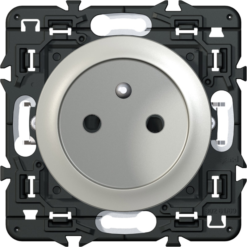 Interrupteur témoin Mosaic - Composable - 10A - 2 modules - Noir