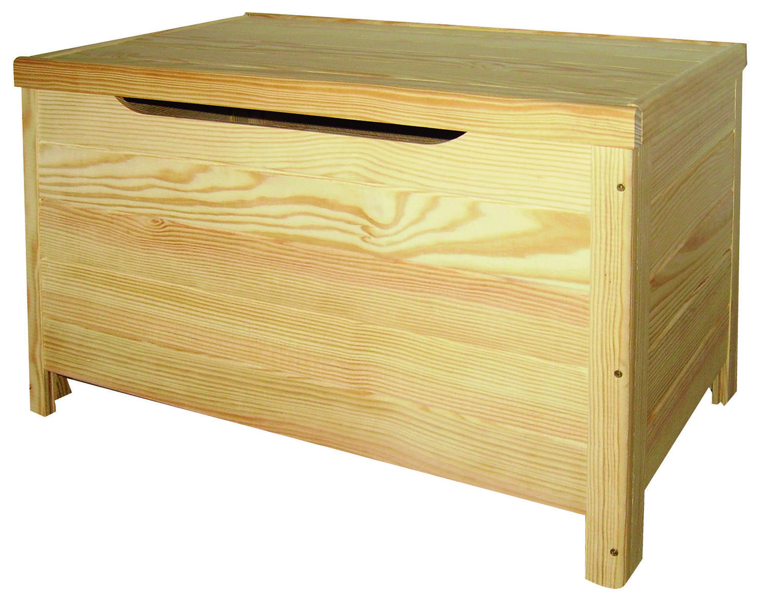 Coffre de rangement pin massif Ozidees 120L H43 x L70 x l40 cm- SERVARY