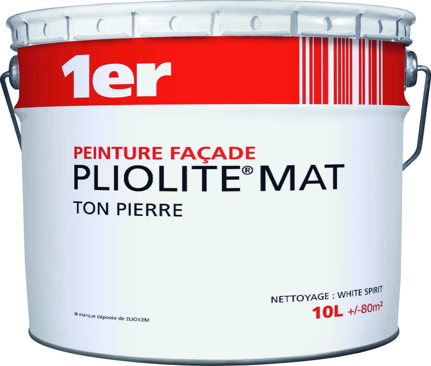 Peinture façade Pliolite ton pierre 10L - 1ER