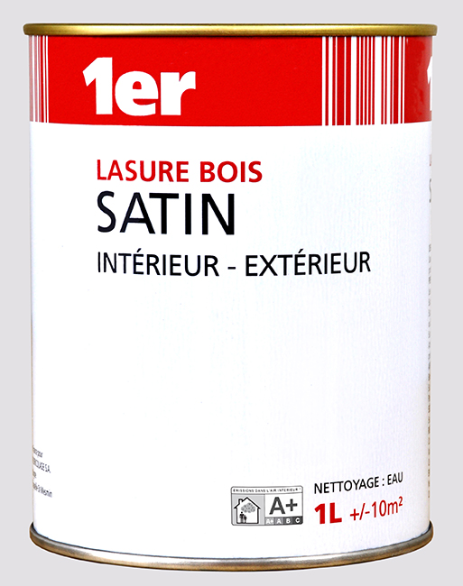 Lasure bois incolore 1L satin - MR BRICOLAGE