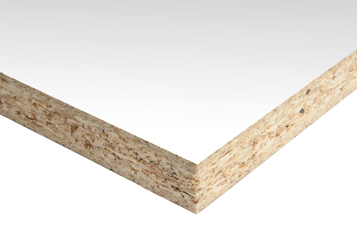 Panneau de bois aggloméré mélaminée prédécoupé 120x60x1,8cm blanc