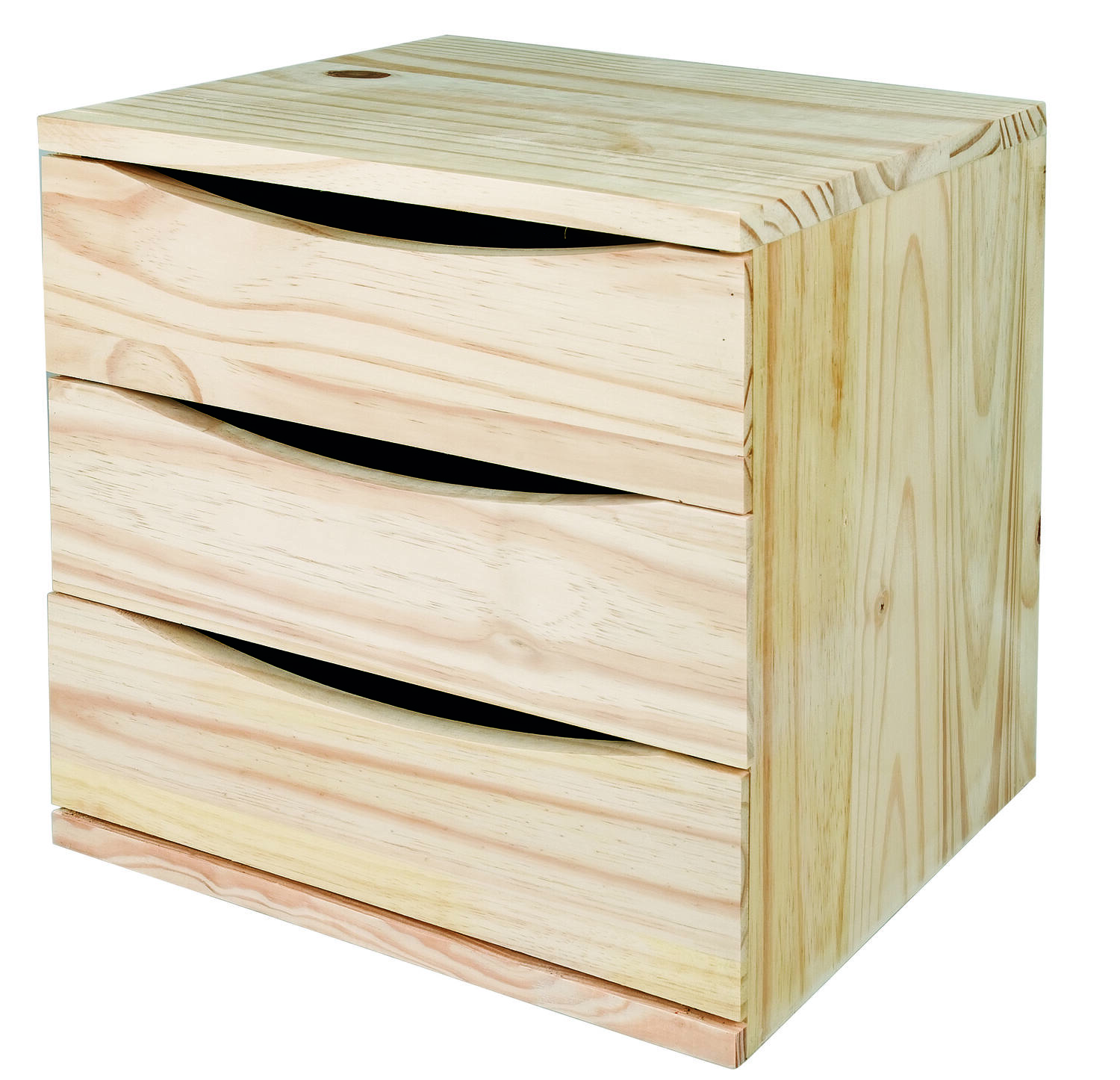 Bloc 3 tiroirs modulable en pin - SERVARY