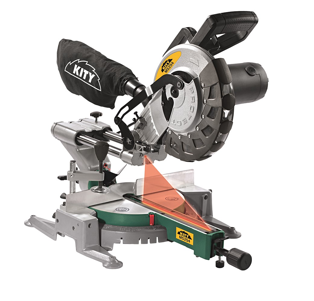 scie onglet radiale 1800 w lame multi materiaux  254 mm       - KITY