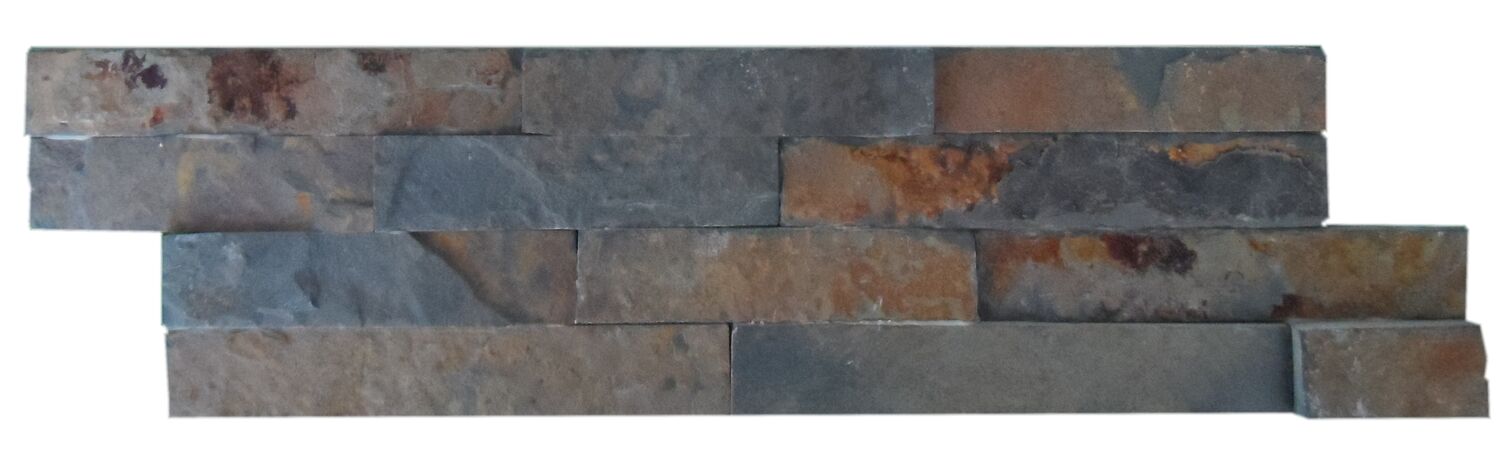 Plaquettes Parement Pierres Naturelles Natimur Rusty Multicolore