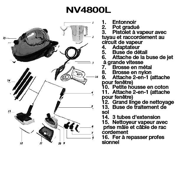 nettoyeur à vapeur nettovap nv4800l  - H KOENIG