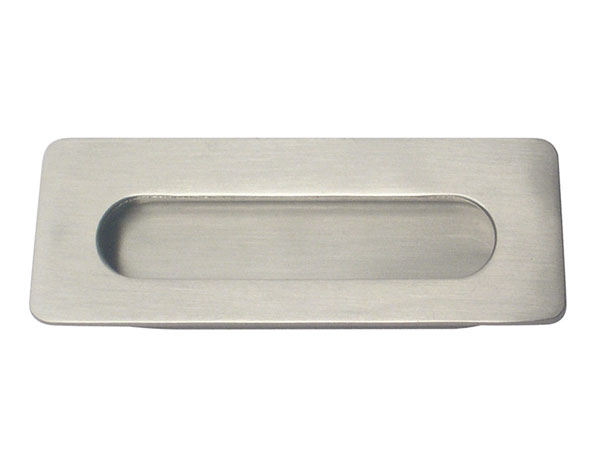 Poignée pour porte à galandage Rectangle chromé mat 96 - CHRISLIGNE