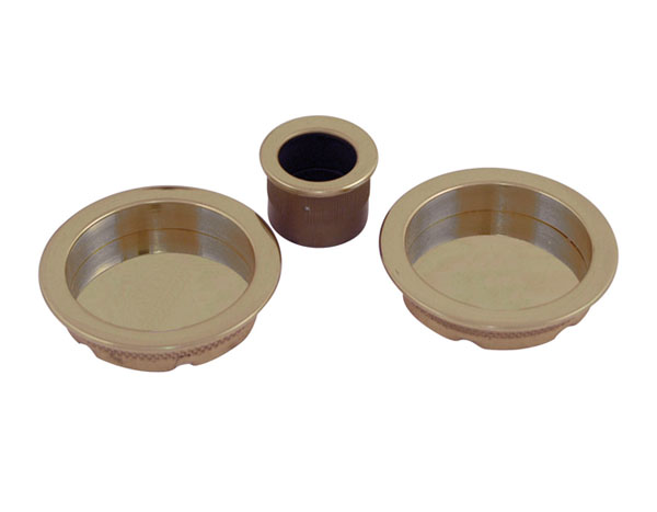 Poignées pour porte à galandage Rond en nickel - CHRISLIGNE