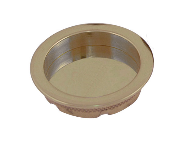 Poignée pour porte à galandage Rond en nickel - CHRISLIGNE