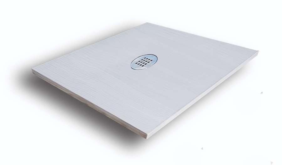 Receveur extra plat Pio 90x90x3cm Blanc Texturé - EGORE