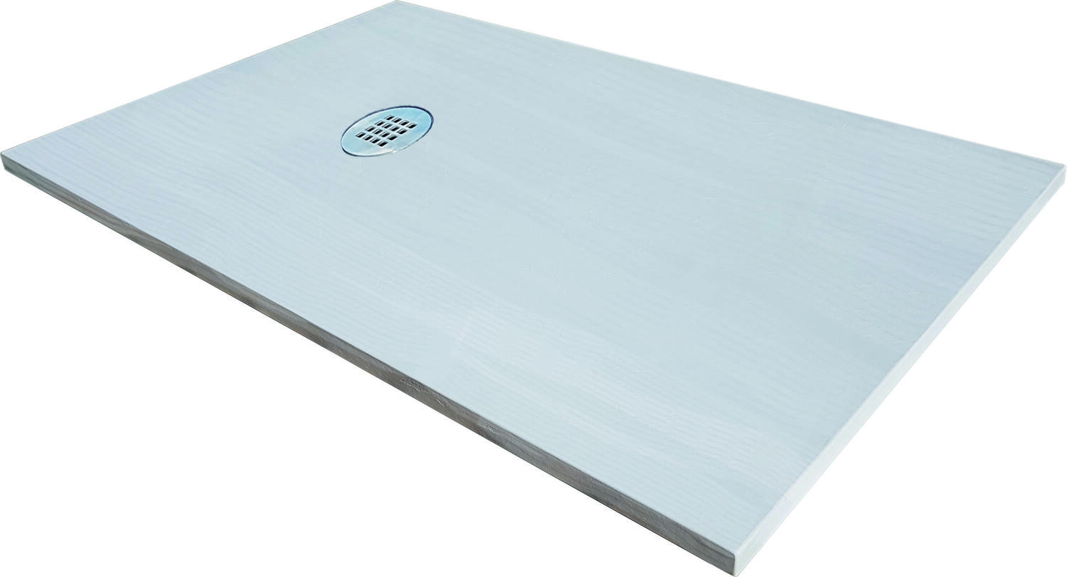 Receveur de douche Texture Naturel 80x120x3cm blanc