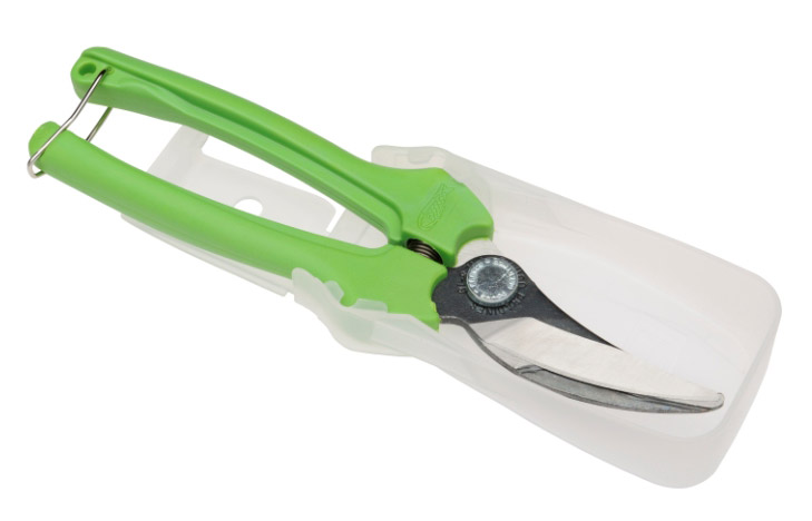 sécateur rainbow + etui, modèle vert - BAHCO