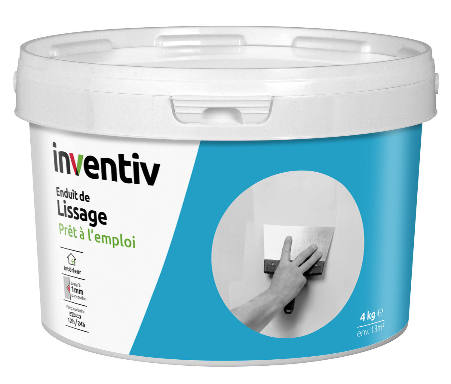 Enduit de lissage pâte 4kg - INVENTIV