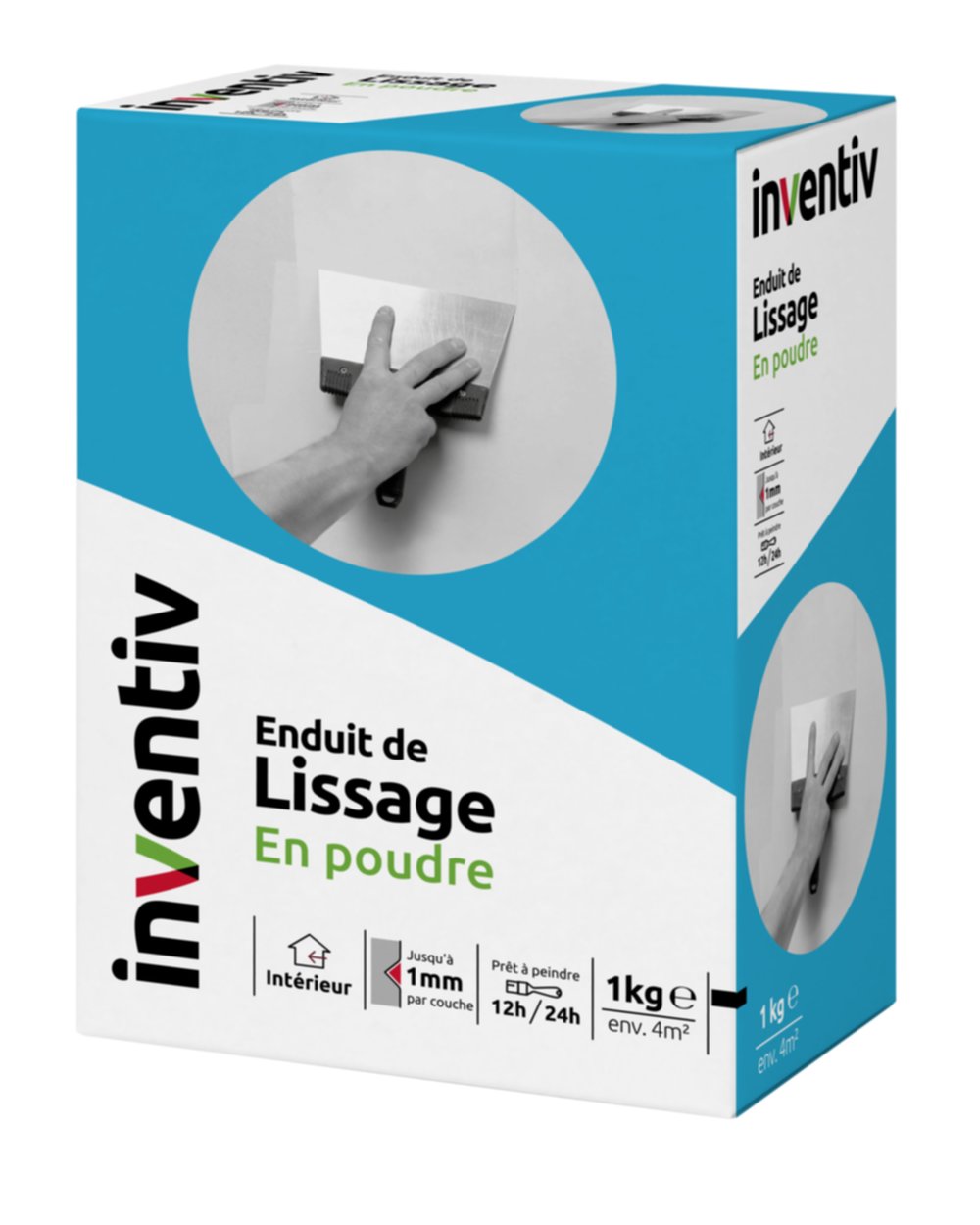 Enduit de lissage poudre 1kg - INVENTIV