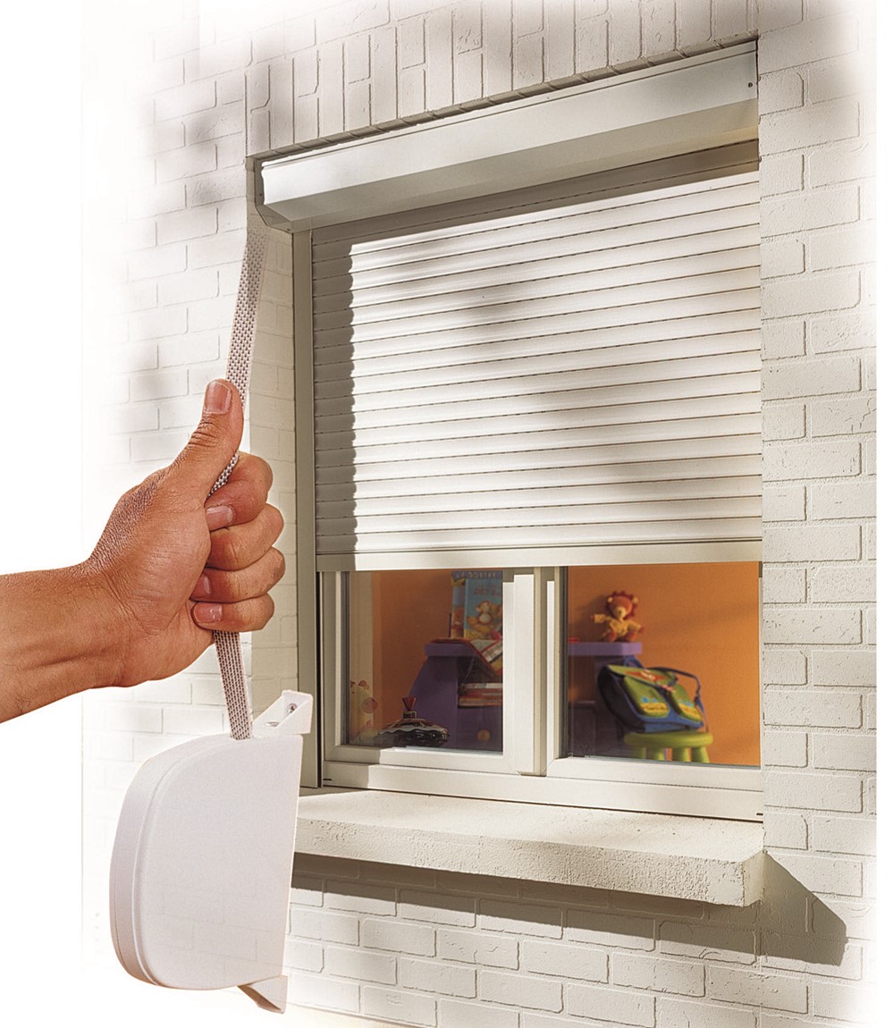 Volet sangle H155 X L120 pvc blanc - KIT ECO