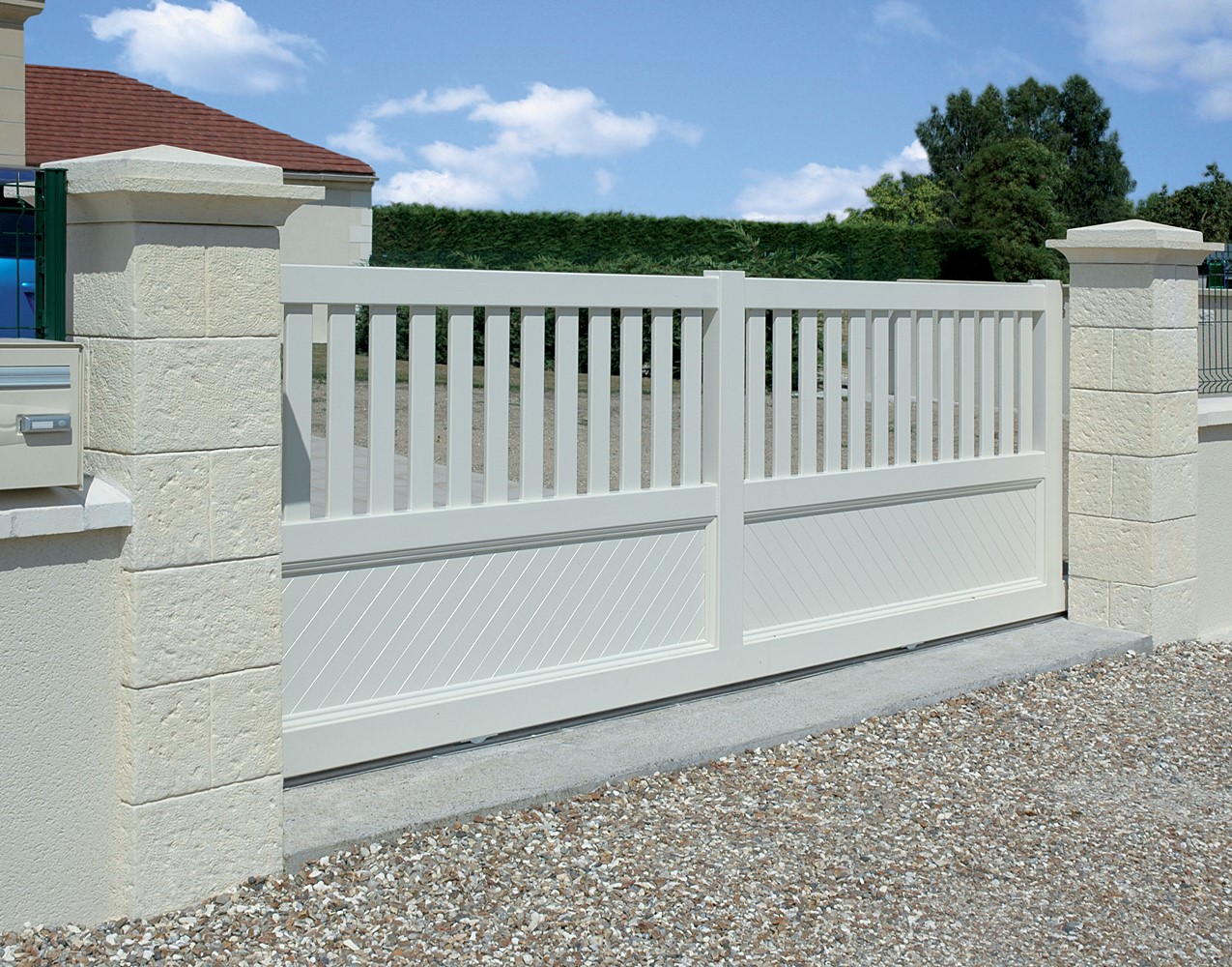 pilier de clôture rouergue 38x38 champagne - PIERTEC