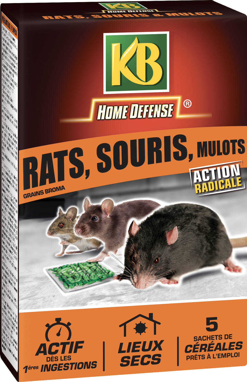 rats et souris & mulots céréales125g