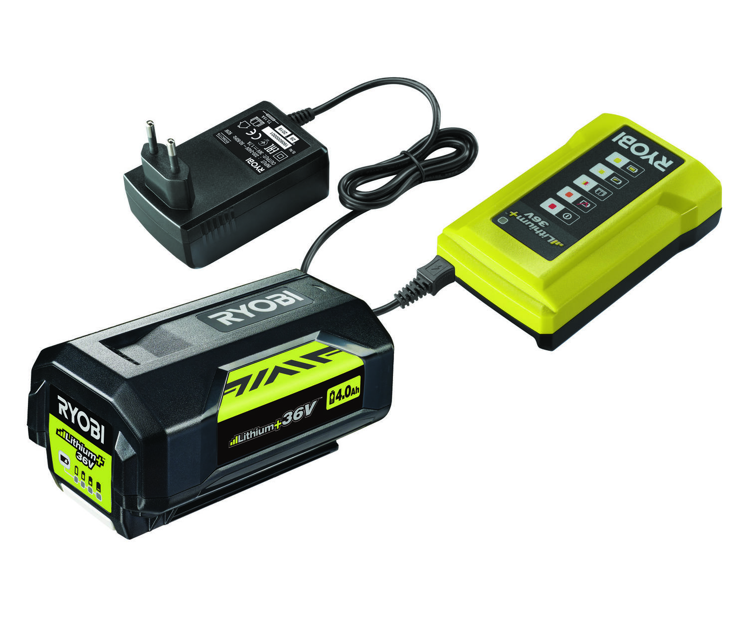 Pack batterie + chargeur 36V 1 Bat 4Ah RY36BC60A140