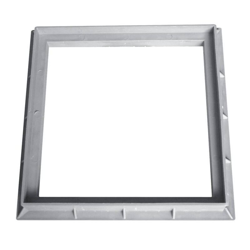 cadre 20 x 20 cm gris polypropilène - INTERPLAST