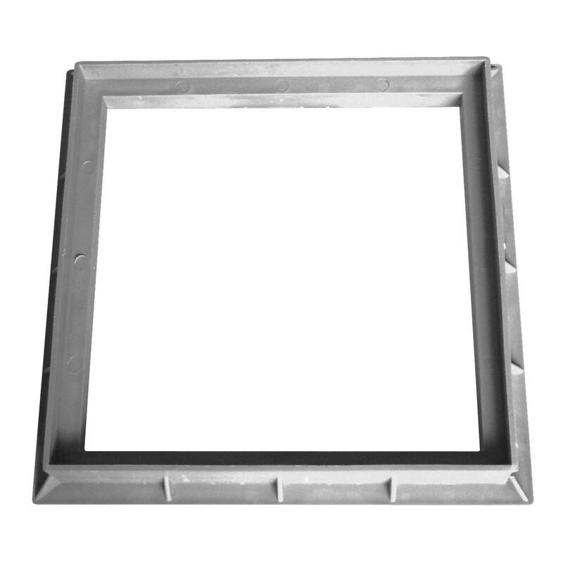 cadre 30 x 30 cm gris polypropilène - INTERPLAST