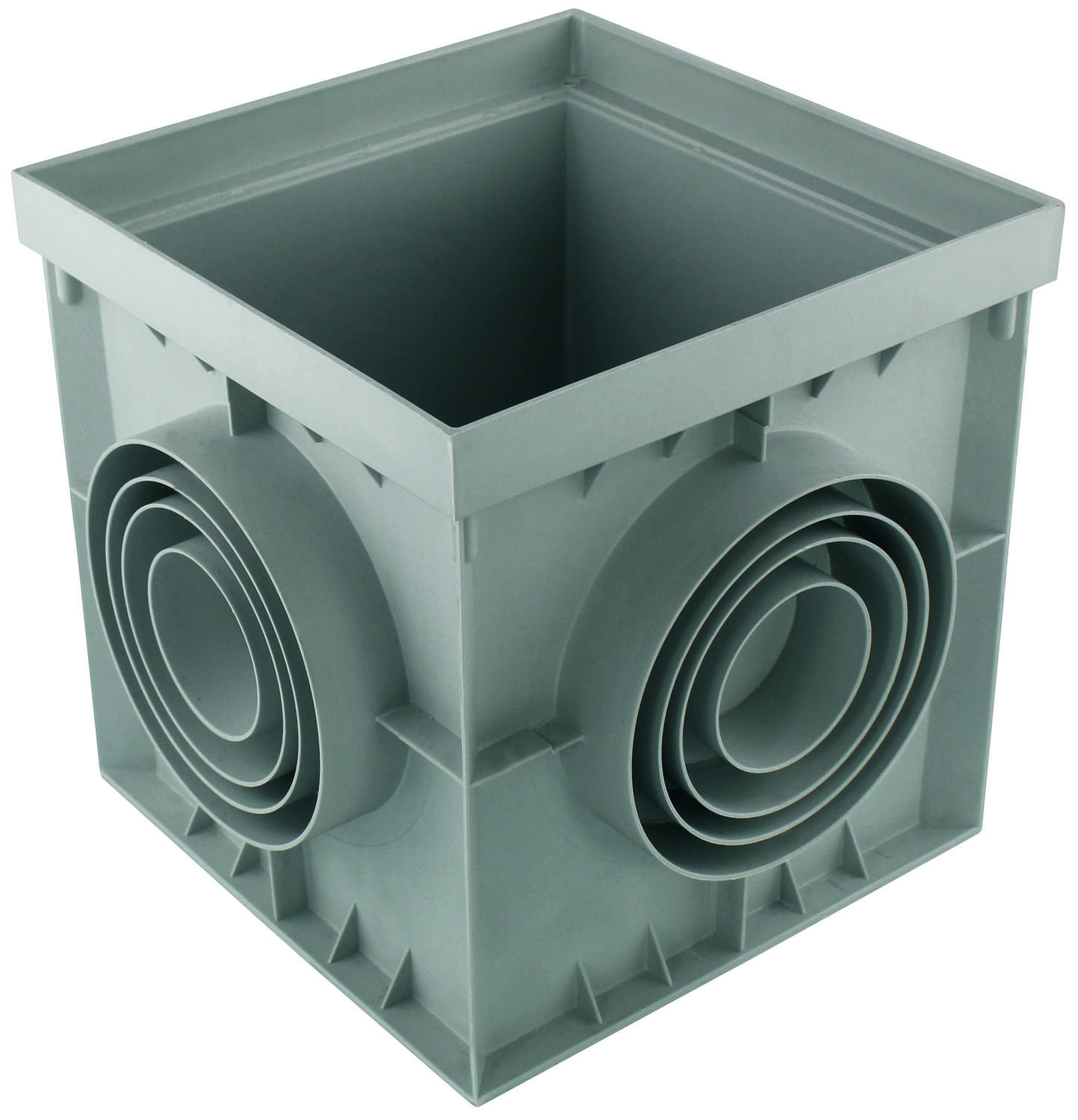 Regard / réhausse Polypropylène 20x20cm gris - INTERPLAST