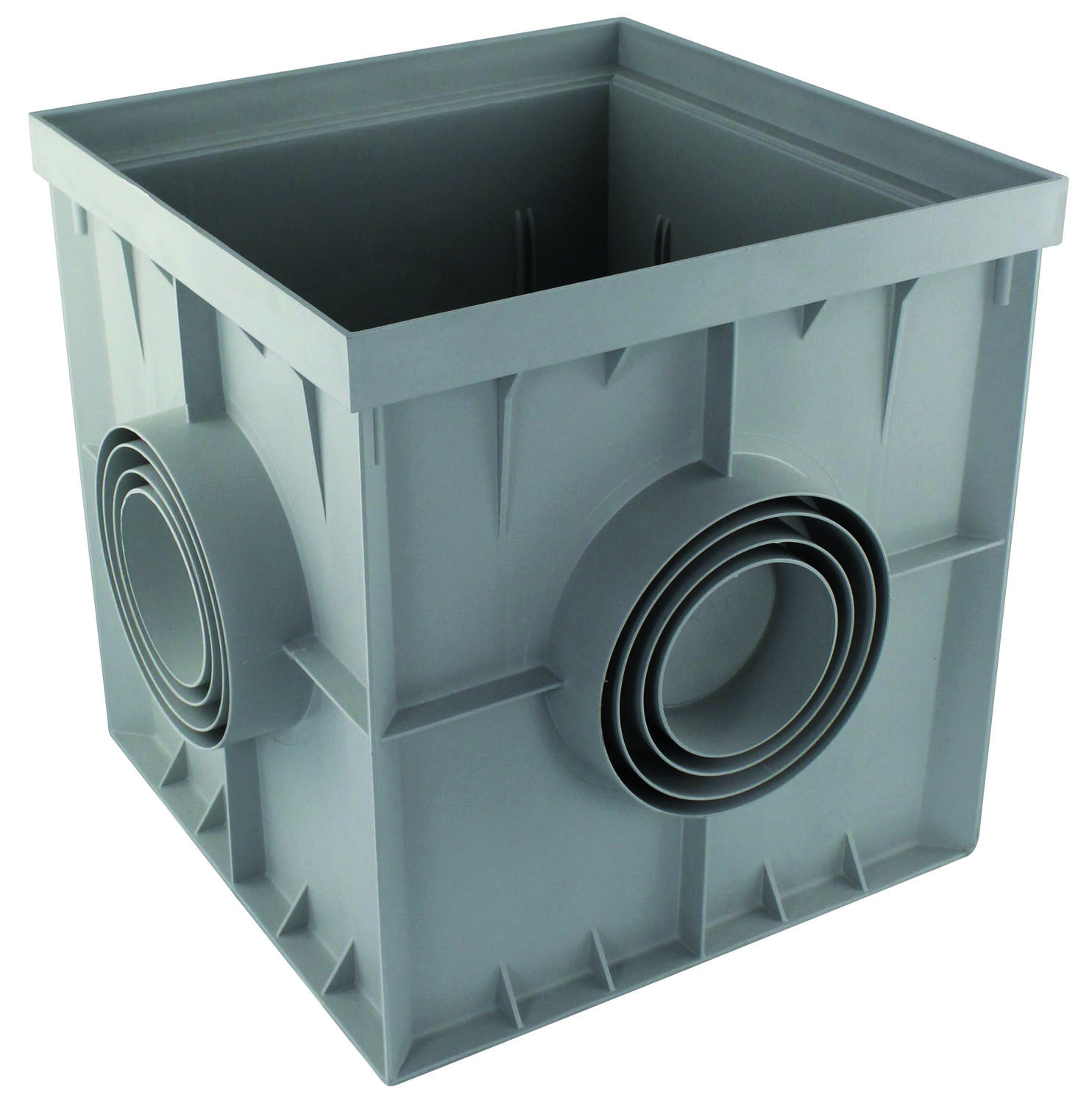 Regard Réhausse polypropylène 30x30cm Gris - INTERPLAST