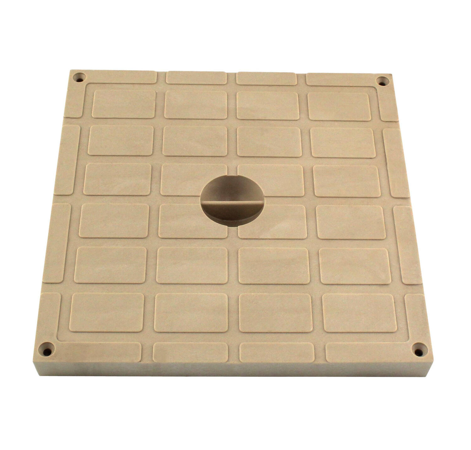 Tampon léger 20x20cm sable polypropylène - INTERPLAST