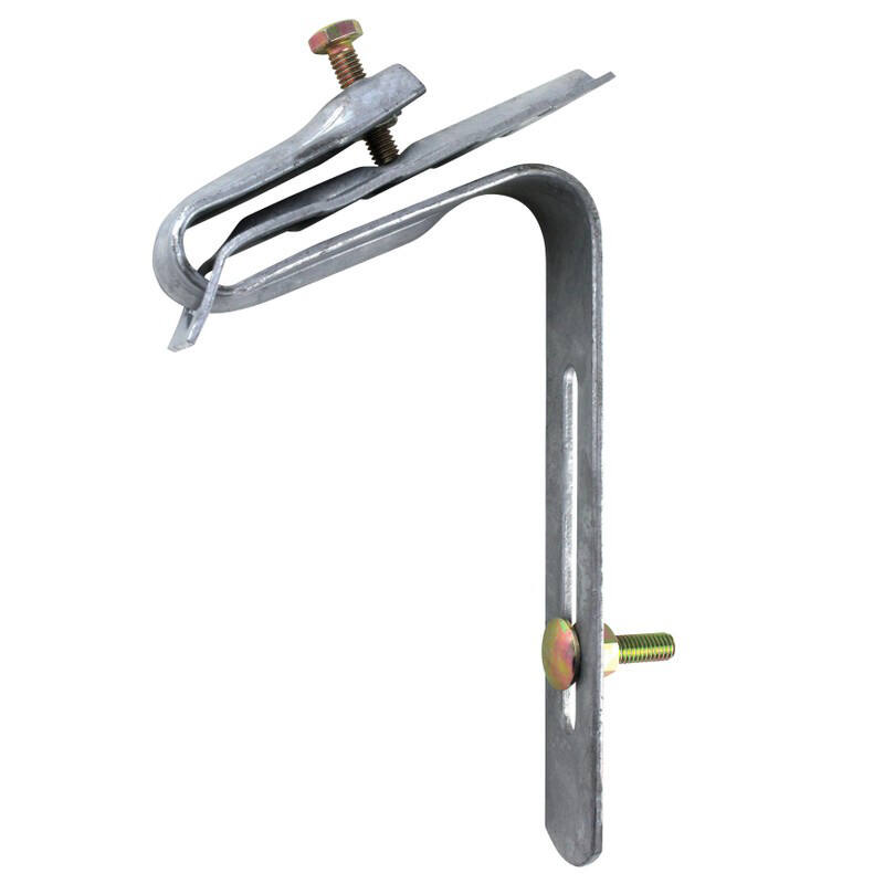 étrier galvanisé avec plaque pour plaque ondulée avec visserie 6 x 25 mm - INTERPLAST