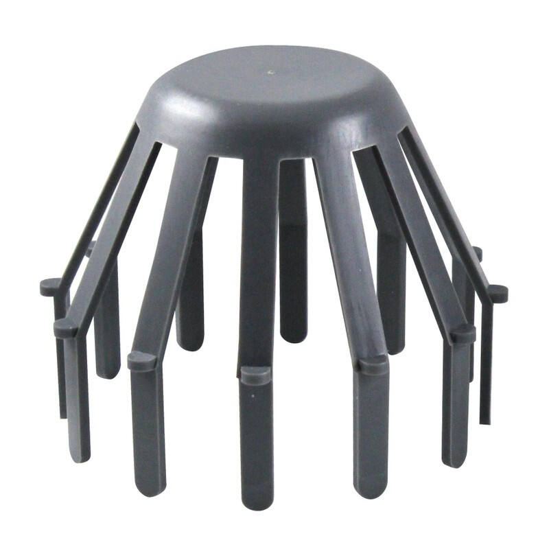 crapaudine gouttière ø 80 pvc gris - INTERPLAST