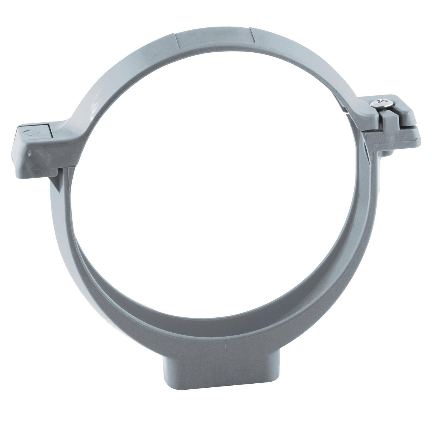 collier de fixation ø 100 gris avec vis et écrou - INTERPLAST
