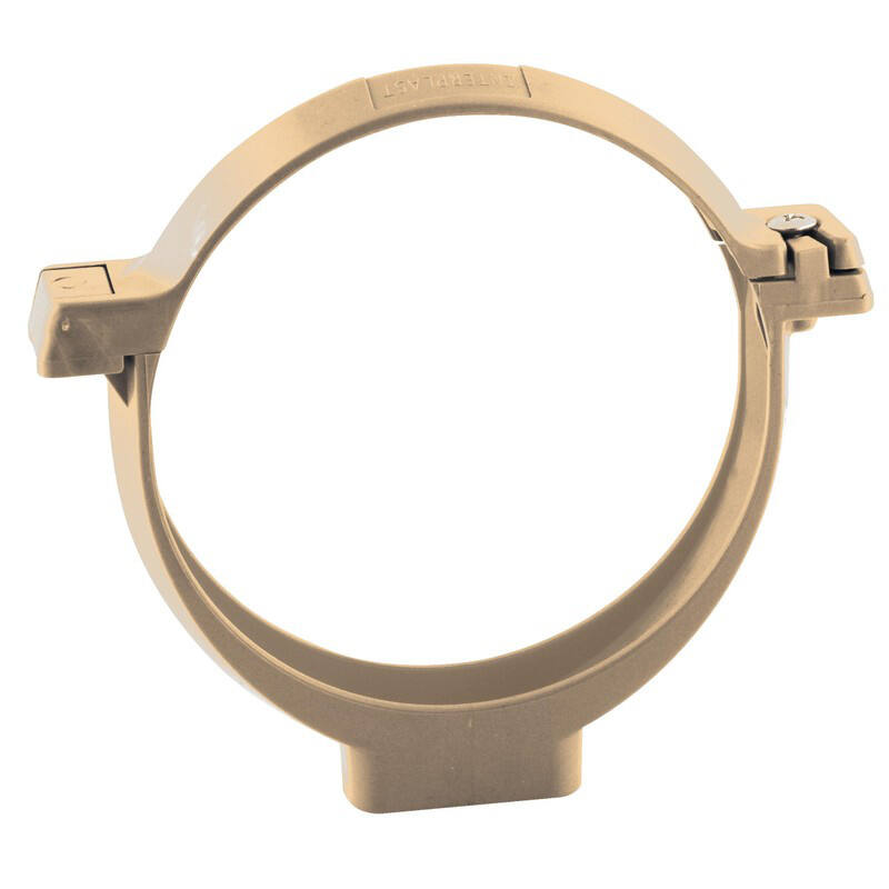 collier de fixation ø100 sable avec vis et écrou - INTERPLAST