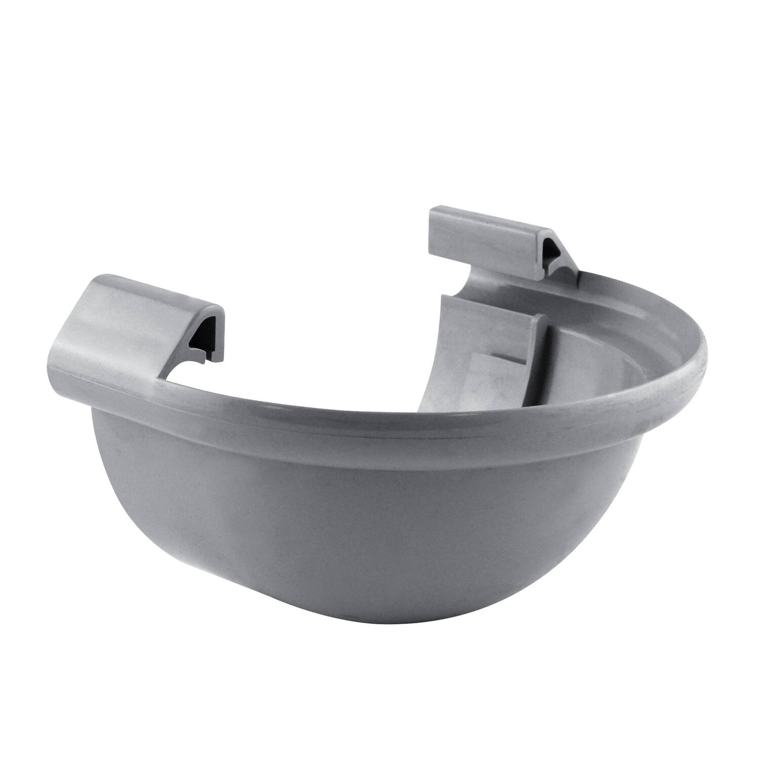 fond gouttière bombé universel pvc 25 gris à coller - INTERPLAST