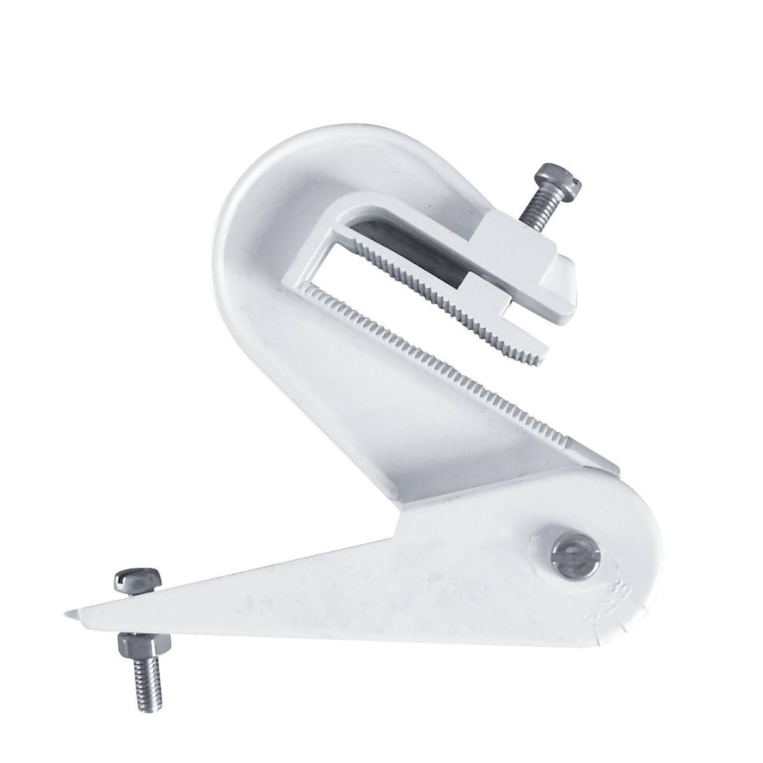 crochet gouttière orientable pvc blanc pour couverture ondulée - INTERPLAST