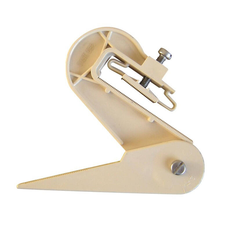 crochet gouttière orientable pvc sable pour couverture ondulée - INTERPLAST