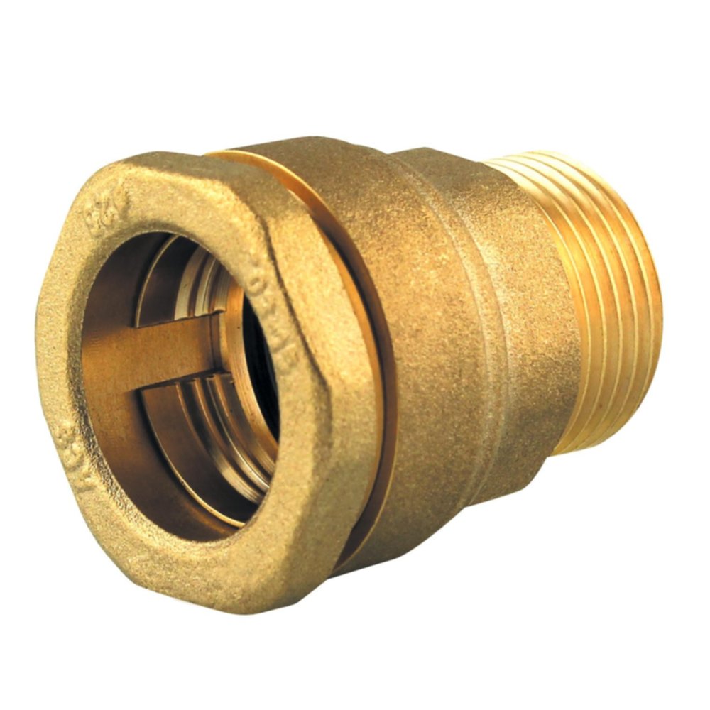 raccord laiton compression d25 male 3/4