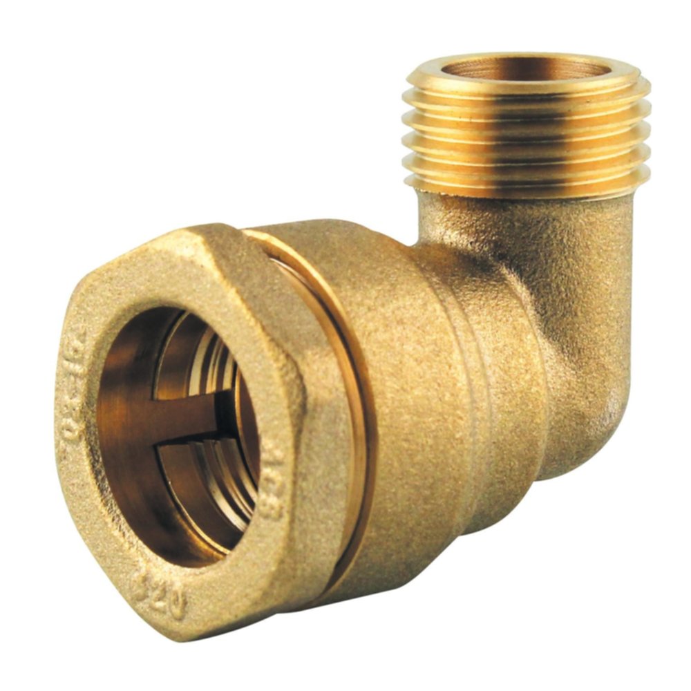 coude male laiton compression d20 male 1/2