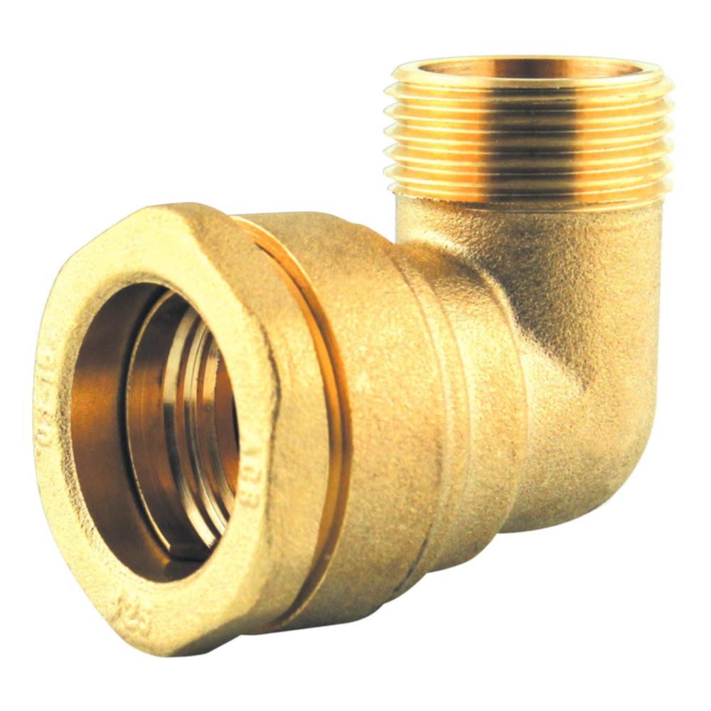 coude male laiton compression d25 male 3/4