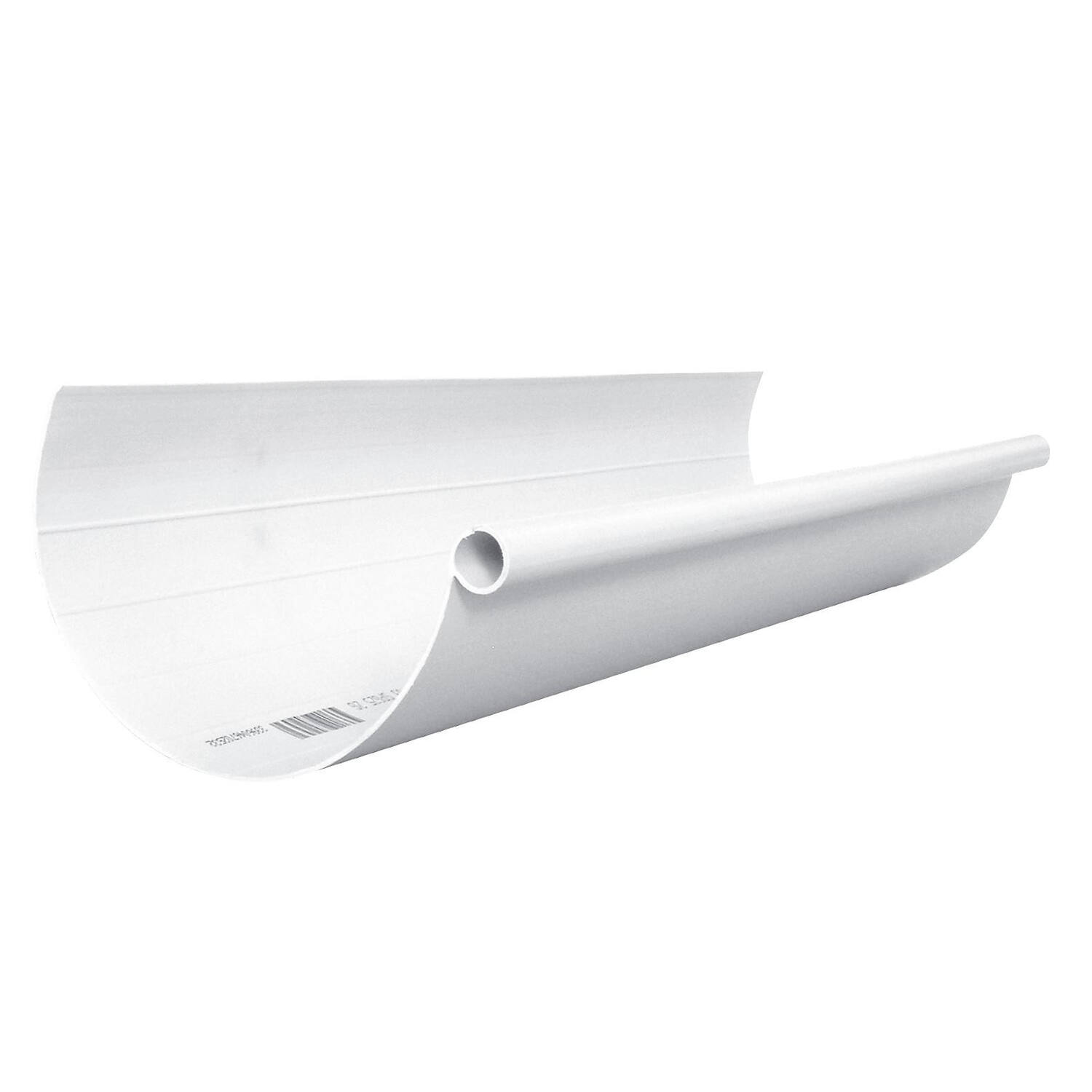 Gouttière PVC 25cm L.4m Blanc - INTERPLAST
