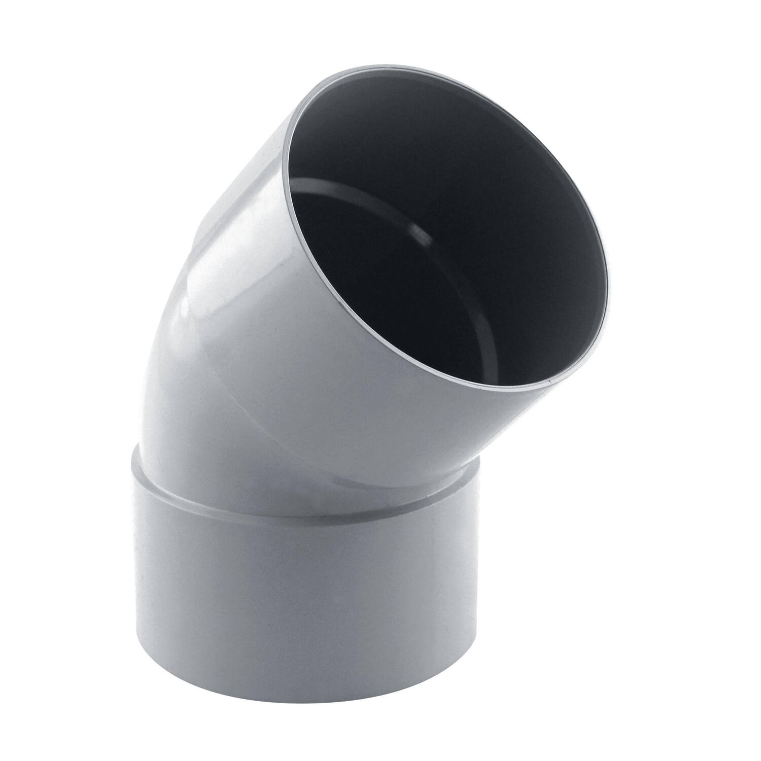 coude gouttière 45° ff pvc 80 gris - INTERPLAST