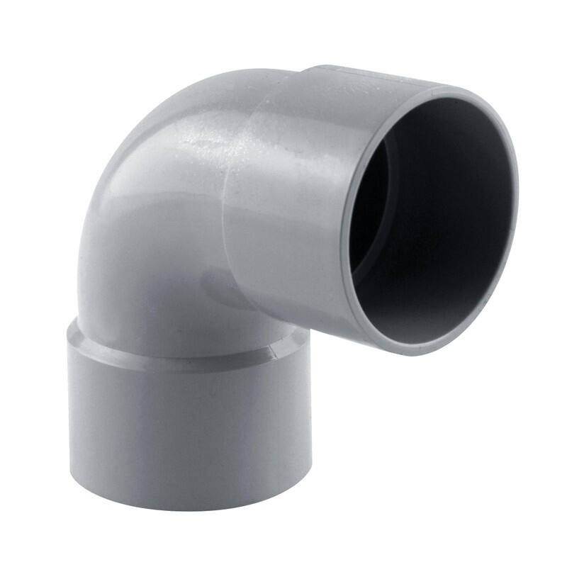 coude gouttière 87° ff pvc 50 gris - INTERPLAST