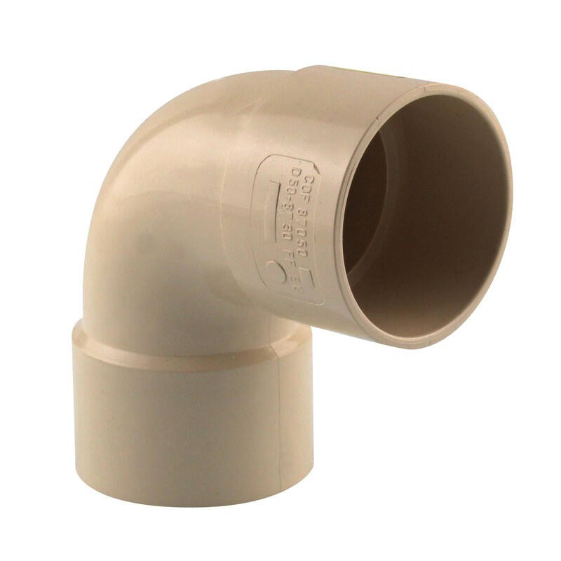 coude gouttière 87° ff pvc 50 sable - INTERPLAST