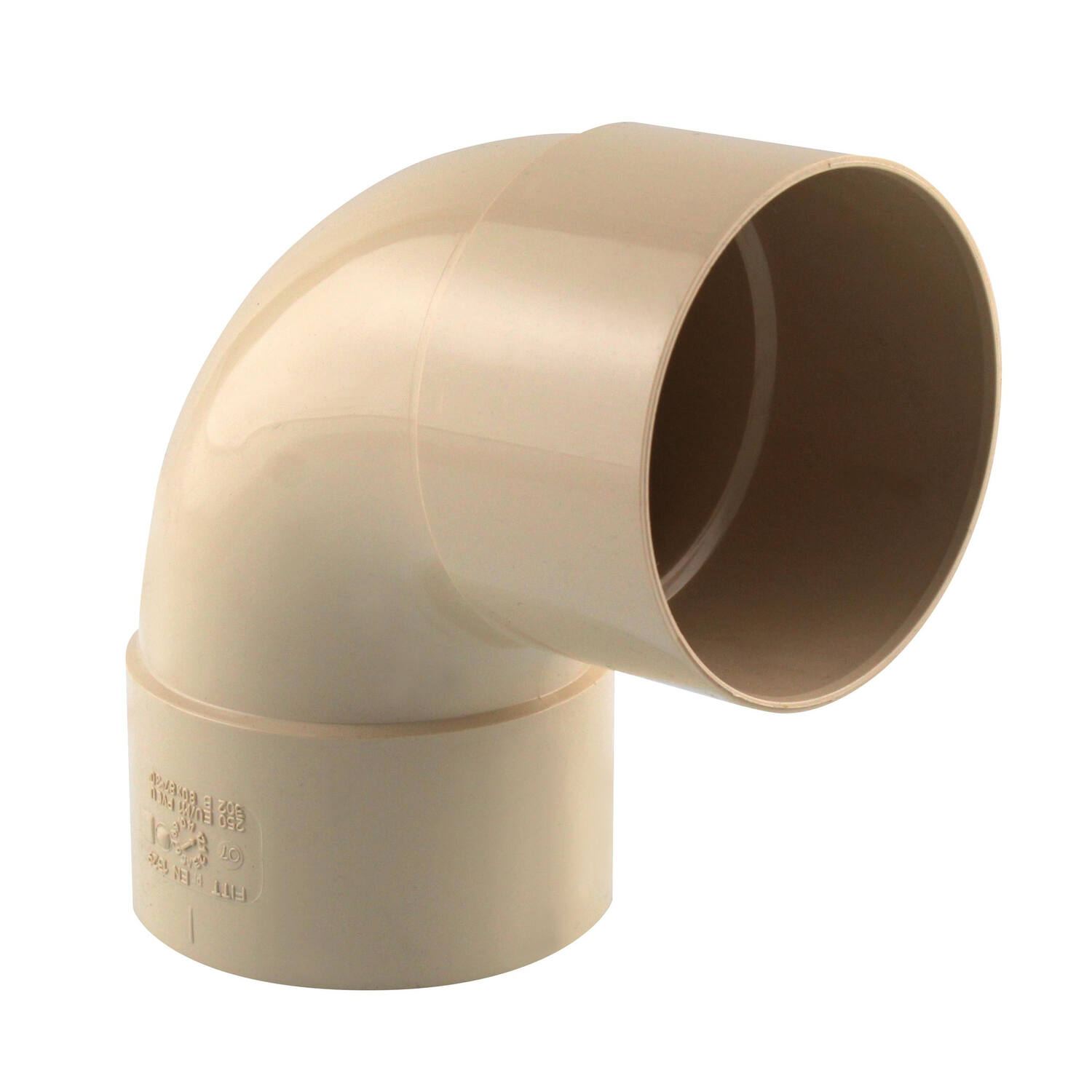 coude gouttière 87° ff pvc 80 sable - INTERPLAST
